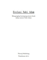 Image of Evolusi Nabi Adam ebook