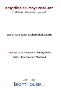 Kesyirikan Kaumnya Nabi Luth ebook