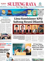 Image of Koran Sulteng Raya Edisi Rabu, 24 Mei 2023